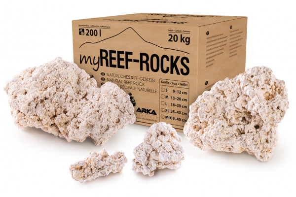 ARKA - myReef-Rocks 20kg natürliches Riffgestein 13-20cm