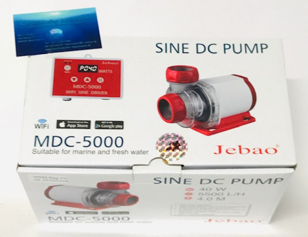 Jebao MDC 5000 ,Wifi/ WLAN per APP steuerbare 24V Förderpumpe/ Umwälzpumpe