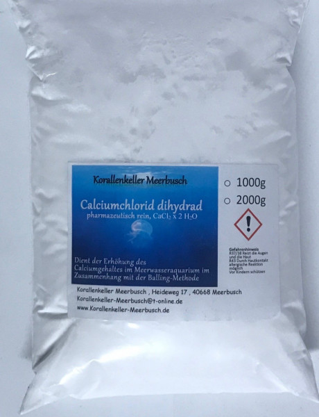 Calciumchlorid-Dihydrat CaCl2 (OH) - Salz für die H.W. Balling Methode