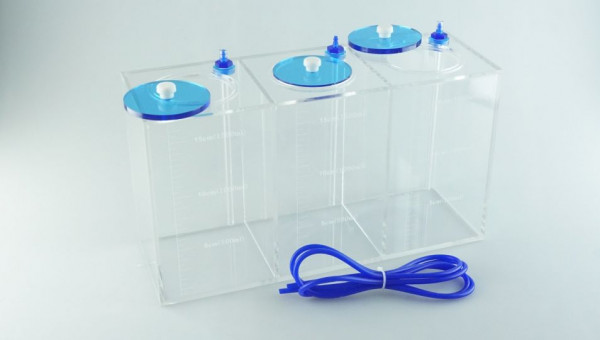 Aquarioom Flüssigkeitsbehälter Dosierbehälter 3x 1,5L Box