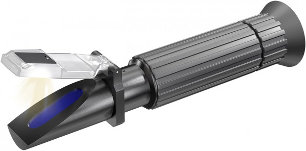 ARKA® - Refraktometer Salinität Salzgehalt & Dichte Messgerät für Wasser inkl. LED-Licht & TMC
