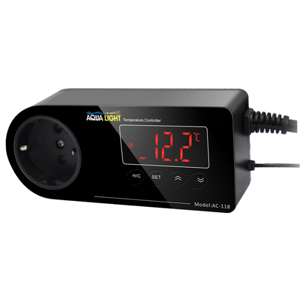AquaLight Temperatur Controller AC-118 steuert Heiz- oder Kühlgeräte