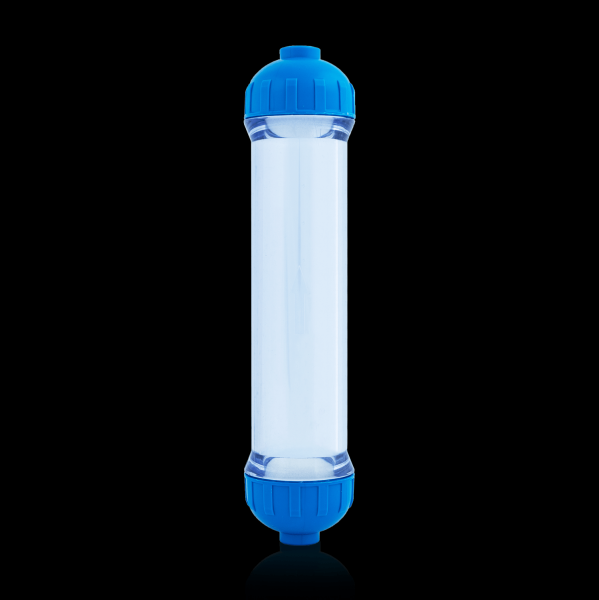 Aquaperfekt- Silikatfilter 400 ml / Nachfilter für Osmoseanlage + Anschlüsse + 1 Ltr Harz