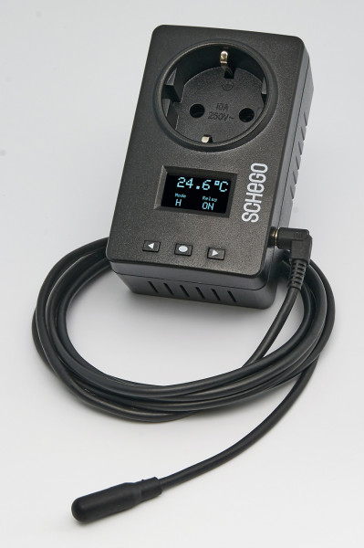 Schego Temperatur Regler TR2 mit Digitalanzeige (2000 Watt Schaltleistung)